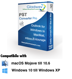 Gladwev PST to Apple Mail , PST to Mbox Converter Pro 
